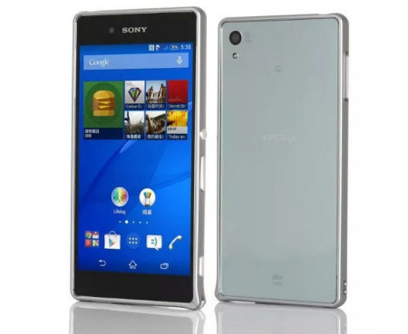 Добави още лукс Бъмпъри за телефони Луксозен алуминиев бъмпър оригинален за Sony Xperia Z4 / Sony Xperia Z3+ сив графит